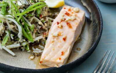 Salmon with Wild Rice
